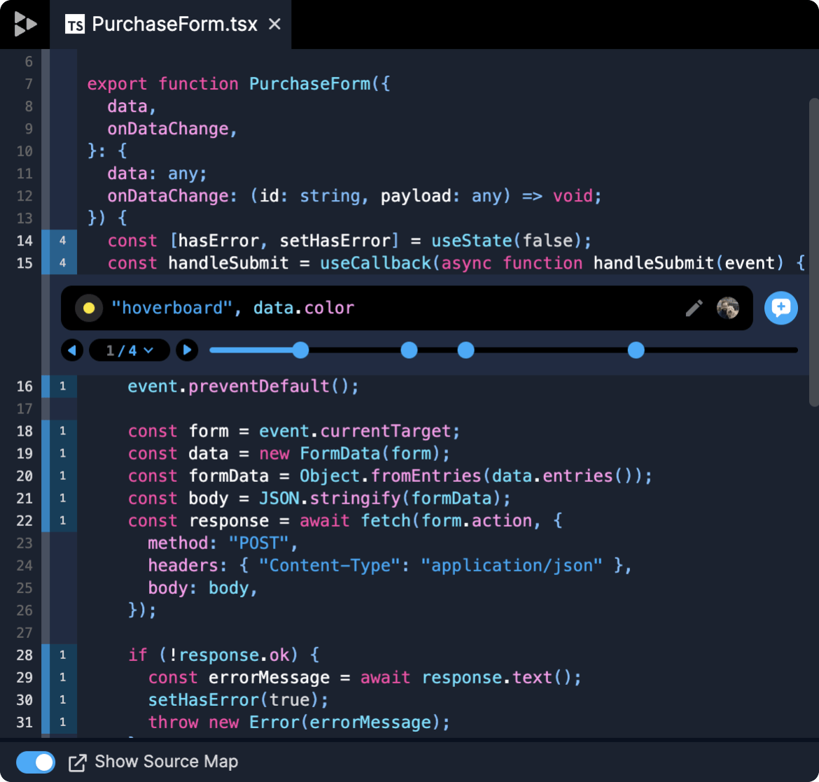 code panel