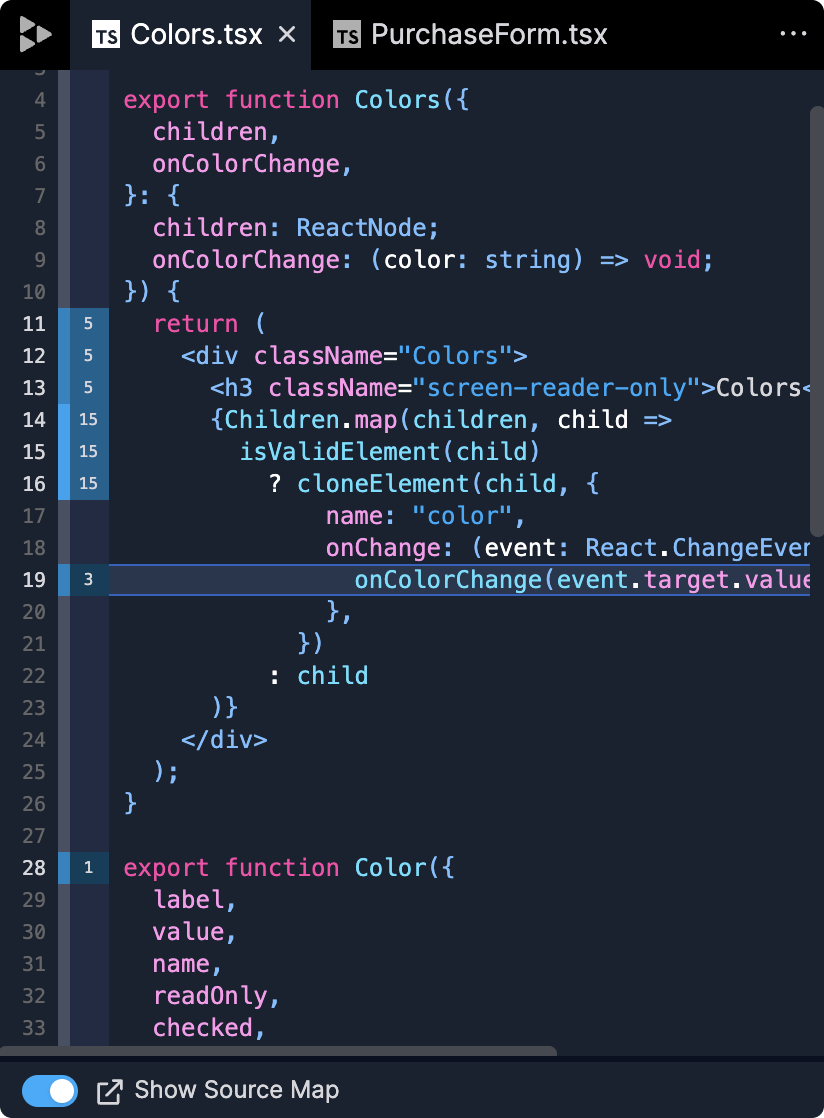 code panel